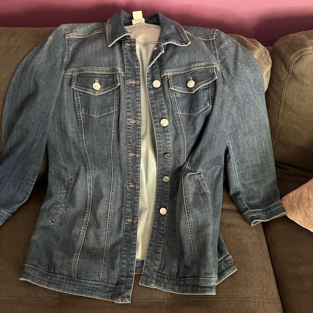 Elongated denim jacket